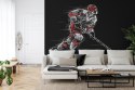 Fototapeta Rysowany Hokeista Tapeta Samoprzylepna 312x219 FT-3840-SKXXL
