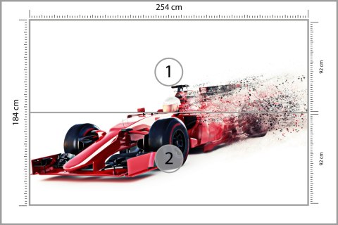 Fototapeta Abstrakcyjny Bolid F1 Flizelina 254x184 FT-3787-V4