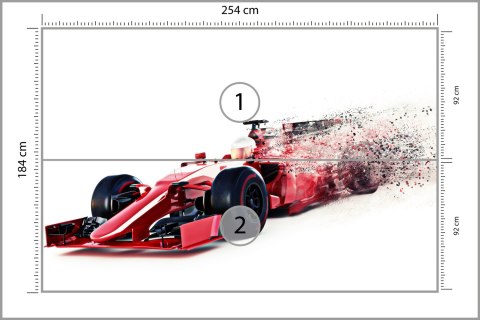 Fototapeta Abstrakcyjny Bolid F1 Flizelina Zmywalna 254x184 FT-3787-VEML4