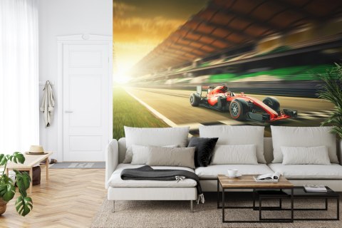 Fototapeta Bolid F1 Na Lini Finiszu Tapeta Samoprzylepna 180x120 FT-3791-SK180-120