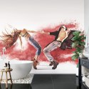 Fototapeta Hip-Hopowa Para Taneczna Flizelina Zmywalna 254x184 FT-3818-VEML4