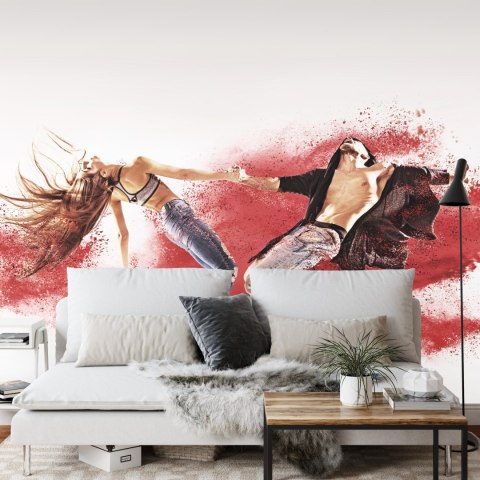 Fototapeta Hip-Hopowa Para Taneczna Vinyl Strukturalny 315x210 FT-3818-VS315-210