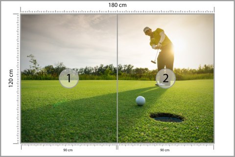 Fototapeta Golfista W Tapeta Samoprzylepna 180x120 FT-3799-SK180-120