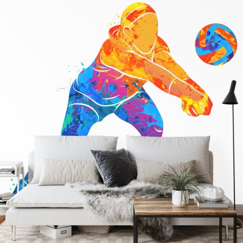 Fototapeta Siatkarka Malowana Akwarelą Vinyl Strukturalny 312x219 FT-3243-VSXXL