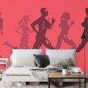 Fototapeta Abstrakcyjni Sportowcy Podczas Biegu Tapeta Samoprzylepna 180x120 FT-3656-SK180-120