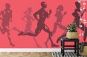 Fototapeta Abstrakcyjni Sportowcy Podczas Biegu Tapeta Samoprzylepna 180x120 FT-3656-SK180-120