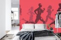 Fototapeta Abstrakcyjni Sportowcy Podczas Biegu Tapeta Samoprzylepna 180x120 FT-3656-SK180-120