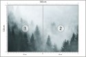 Fototapeta Las We Mgle Tapeta Samoprzylepna 180x120 FT-24-SK180-120