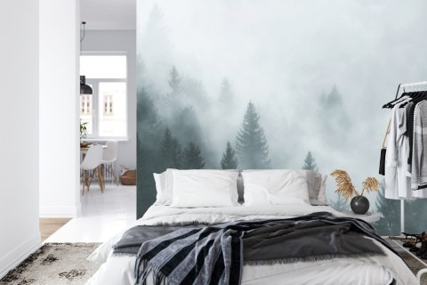 Fototapeta Las We Mgle Vinyl Gładki 416x290 FT-24-VGXXXXL