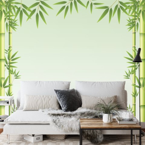 Fototapeta Malowany Bambusowy Las Vinyl Strukturalny 368x280 FT-2480-VS10