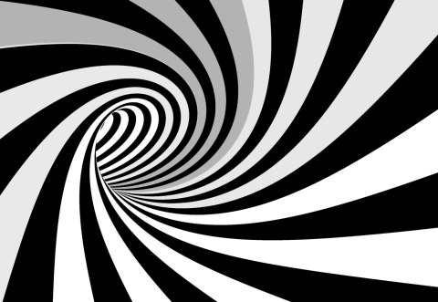 Fototapeta 3D Tunel-Czarno-Biała Vinyl Strukturalny 368x280 FT-29-VS10