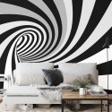 Fototapeta 3D Tunel-Czarno-Biała Vinyl Strukturalny 400x280 FT-29-VS400-280