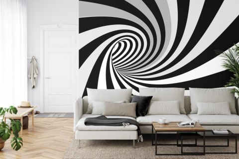 Fototapeta 3D Tunel-Czarno-Biała Vinyl Strukturalny 520x318 FT-29-VSXXXXXL