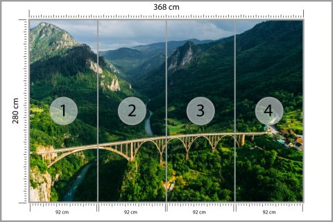 Fototapeta Most 3D Vinyl Strukturalny 368x280 FT-129-VS10