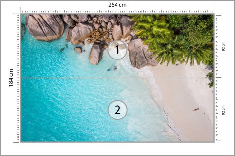 Fototapeta Plaża Ocean Palmy Vinyl Strukturalny 254x184 FT-384-VS4