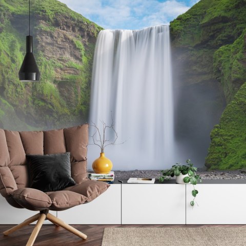 Fototapeta Wodospad Skógafoss Vinyl Strukturalny 416x254 FT-559-VSXXXL