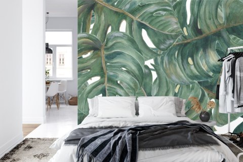 Fototapeta Akwarelowe Liście Monstery Flizelina 312x219 FT-2189-VEXXL