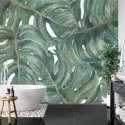 Fototapeta Akwarelowe Liście Monstery Vinyl Gładki 180x120 FT-2189-VG180-120