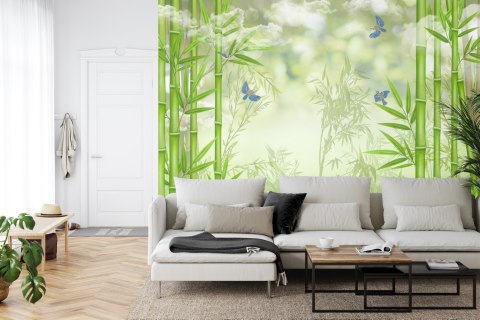 Fototapeta Bambusowy Las I Ptaki Flizelina 300x210 FT-2486-VE300-210