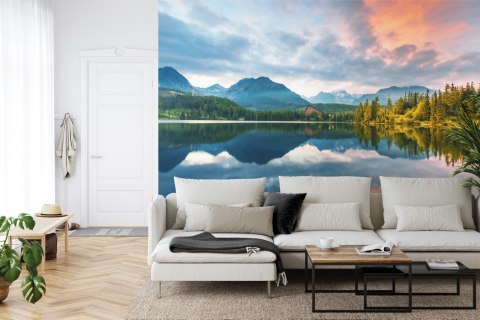 Fototapeta Jezioro Szczyrbskie W Tatrach Wysokich Na Słowacji Vinyl Strukturalny 520x318 FT-3892-VSXXXXXL