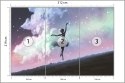 Fototapeta Baletnica Tańcząca Na Tle Nocnego Nieba Flizelina 312x219 FT-3832-VEXXL