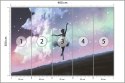 Fototapeta Baletnica Tańcząca Na Tle Nocnego Nieba Tapeta Samoprzylepna 460x300 FT-3832-SK12
