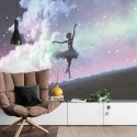 Fototapeta Baletnica Tańcząca Na Tle Nocnego Nieba Vinyl Gładki 180x120 FT-3832-VG180-120