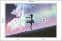 Fototapeta Baletnica Tańcząca Na Tle Nocnego Nieba Vinyl Strukturalny 180x120 FT-3832-VS180-120