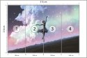 Fototapeta Baletnica Tańcząca Na Tle Nocnego Nieba Vinyl Strukturalny 315x210 FT-3832-VS315-210