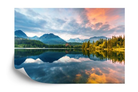 Fototapeta Jezioro Szczyrbskie W Tatrach Wysokich Na Słowacji Vinyl Gładki 450x300 FT-3892-VG450-300