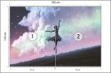 Fototapeta Baletnica Tańcząca Na Tle Nocnego Nieba Flizelina Zmywalna 180x120 FT-3832-VEML180-120