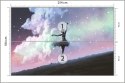 Fototapeta Baletnica Tańcząca Na Tle Nocnego Nieba Flizelina Zmywalna 254x184 FT-3832-VEML4