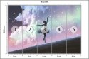 Fototapeta Baletnica Tańcząca Na Tle Nocnego Nieba Flizelina Zmywalna 450x300 FT-3832-VEML450-300