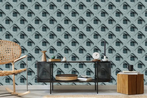 Tapeta Abstrakcyjny Wzór Geometryczny 3D Flizelina 53x1000 TR-1204-VER-53