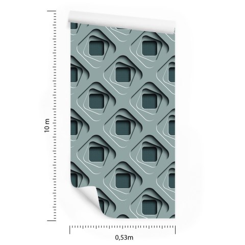 Tapeta Abstrakcyjny Wzór Geometryczny 3D Flizelina 53x1000 TR-1204-VER-53