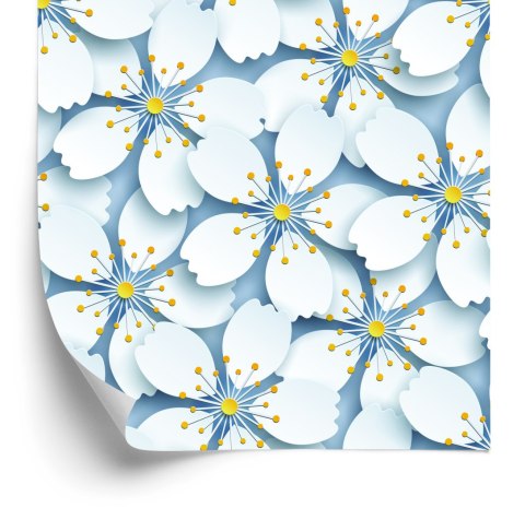 Tapeta 3D, Optyczna, Kwiaty, Natura, Do Salonu Flizelina 53x1000 TR-1457-VER-53