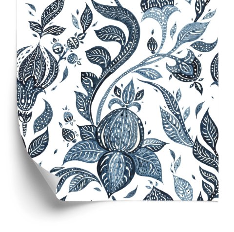 Tapeta Abstrakcyjne Kwiaty Malowane Akwarelą Flizelina 53x1000 TR-760-VER-53