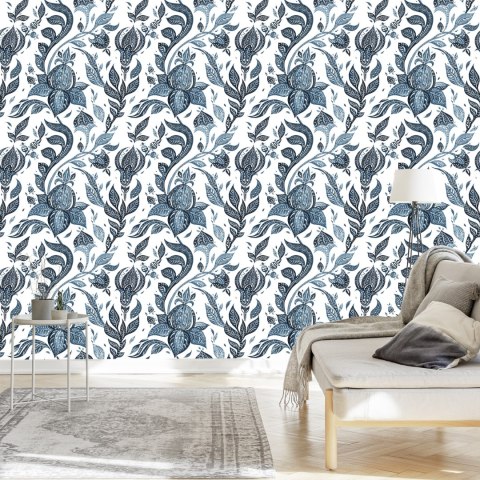 Tapeta Abstrakcyjne Kwiaty Malowane Akwarelą Flizelina 53x1000 TR-760-VER-53