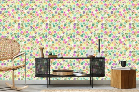 Tapeta Delikatny Kwiatowy Wzór Flizelina 53x1000 TR-300-VER-53