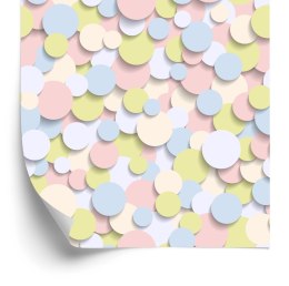 Tapeta Kolorowe Koła - Efekt 3D Flizelina 53x1000 TR-223-VER-53