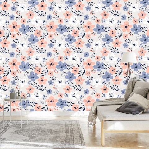 Tapeta Kolorowe Wiosenne Kwiaty Flizelina 53x1000 TR-1155-VER-53