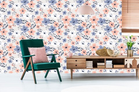 Tapeta Kolorowe Wiosenne Kwiaty Flizelina 53x1000 TR-1155-VER-53