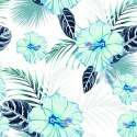 Tapeta Kwiaty Hibiskusa I Liście Flizelina 53x1000 TR-814-VER-53