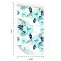 Tapeta Kwiaty Hibiskusa I Liście Flizelina 53x1000 TR-814-VER-53