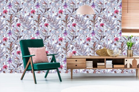 Tapeta Kwiaty Polne Akwarela Flizelina 53x1000 TR-3088-VER-53