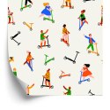 Tapeta Ludzie Na Hulajnogach Flizelina 53x1000 TR-5649-VER-53