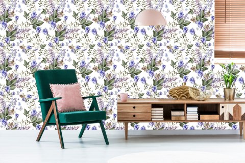 Tapeta Motyle Wśród Lawendy Flizelina 53x1000 TR-3329-VER-53