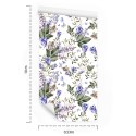 Tapeta Motyle Wśród Lawendy Flizelina 53x1000 TR-3329-VER-53