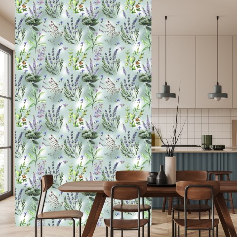 Tapeta Natura Kwiatów Lawendy Flizelina 53x1000 TR-1712-VER-53