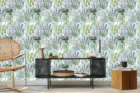 Tapeta Natura Kwiatów Lawendy Flizelina 53x1000 TR-1712-VER-53